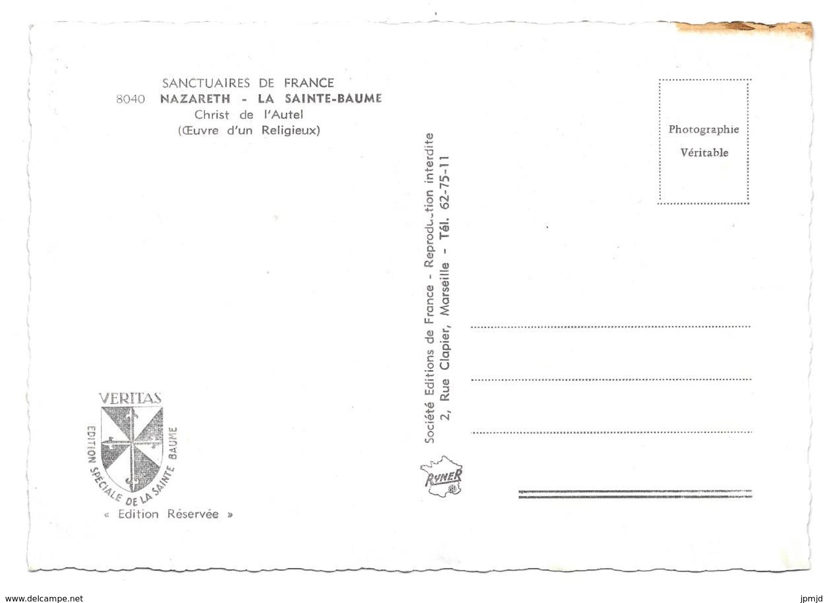 83 - NAZARETH - LA SAINTE-BAUME - Christ De L'Autel - Editions De France N° 8040 - Nans-les-Pins