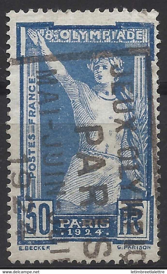 ⭐ France - YT N° 186 - Oblitéré Jeux Olympiques De 1924 à Paris ⭐ - Sommer 1924: Paris