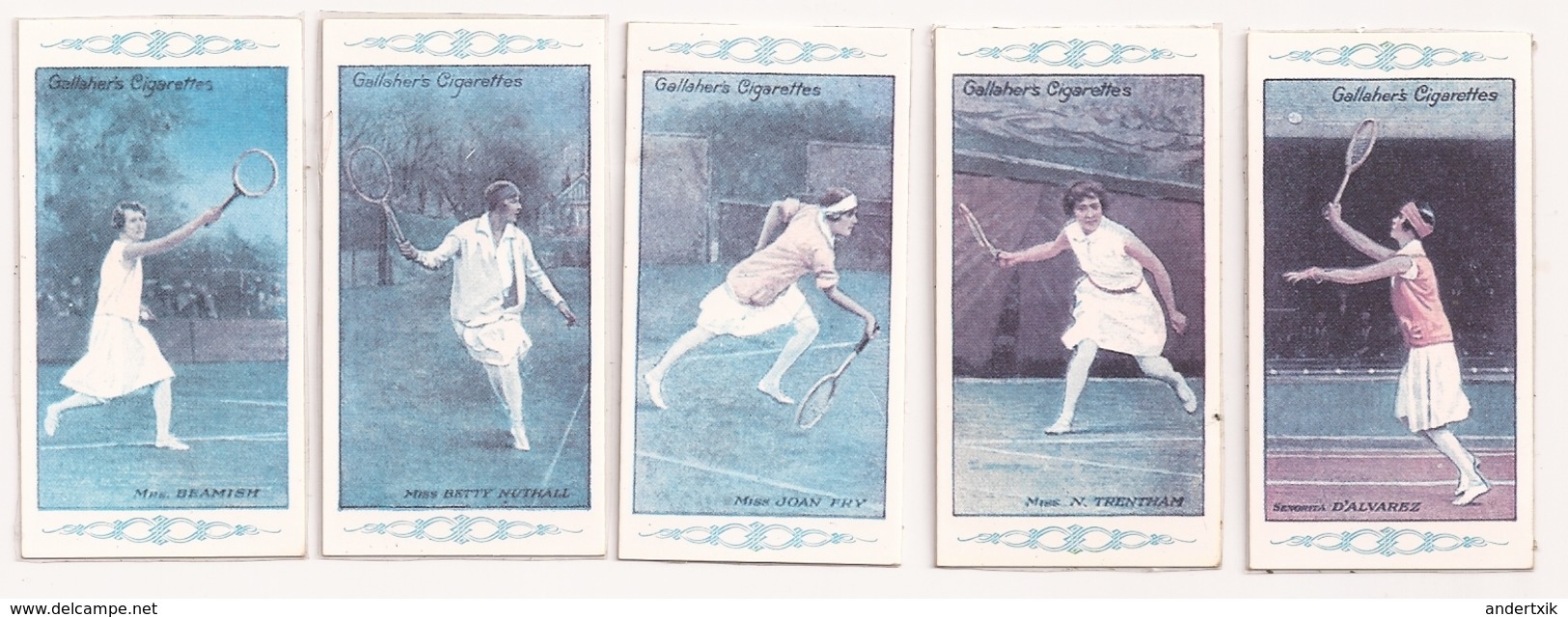 REPRODUCCION De Cromos, TENIS FEMENINO - Gallaher