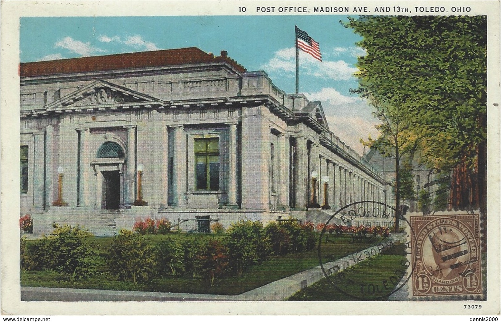 TOLADO, OHIO - POST OFFICE, Madison Ave. And 13th - FLAG - Toledo