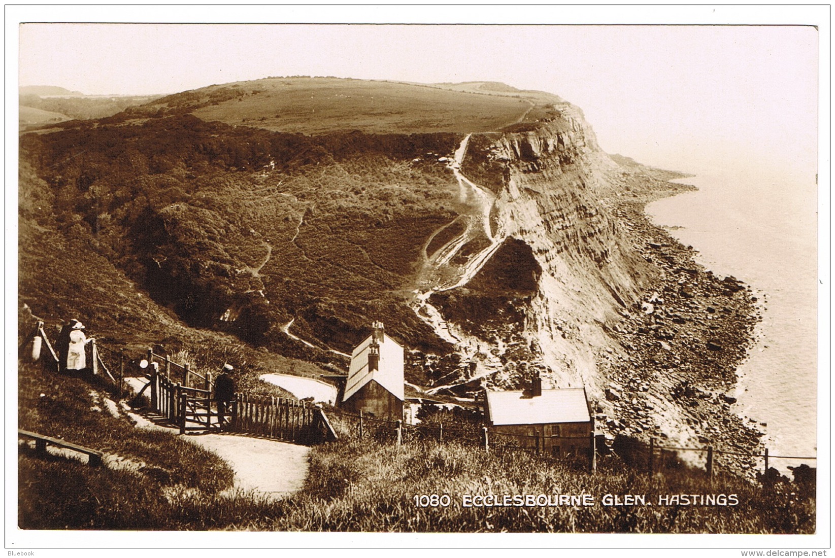 RB 1138 - Early J. Salmon Real Photo Postcard - Ecclesbourne Glen Hastings Sussex - Hastings