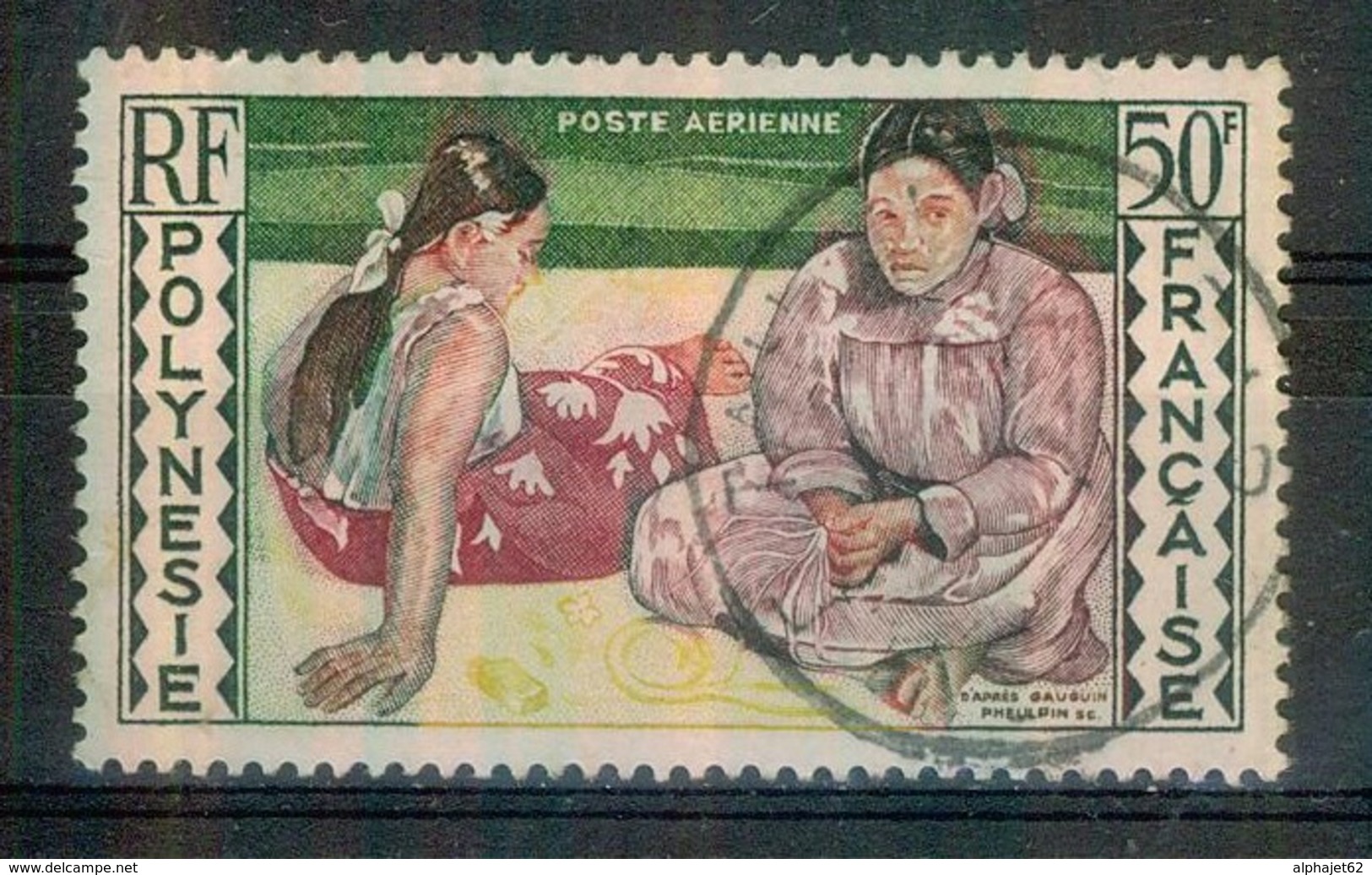 Art - POLYNESIE FRANCAISE - Paul Gauguin, Tahitiennes Au Bord De La Mer - N° 2 - 1958 - Used Stamps