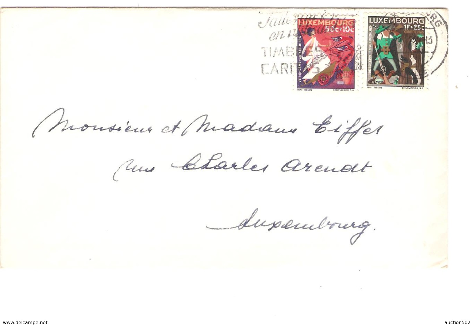 TP Caritas 1965 Surtaxe S/L.c.Luxembourg En 1965 V.E/V PR3881 - Franking Machines (EMA)