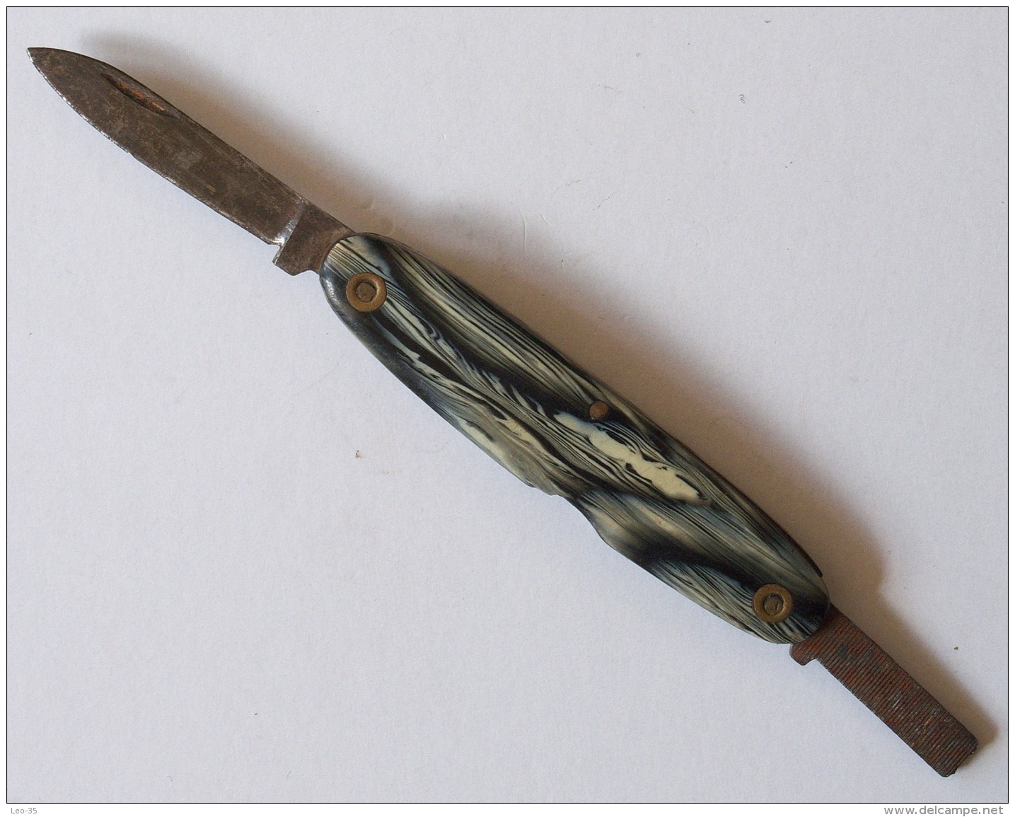 PETIT COUTEAU  ANCIEN DEUX LAMES - Knives/Swords
