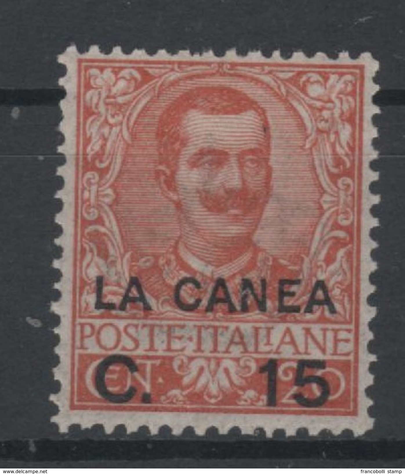 Occupazioni La Canea Floreale 15 C. Su 20 C. Arancio MNH Ottima Centratura - La Canea