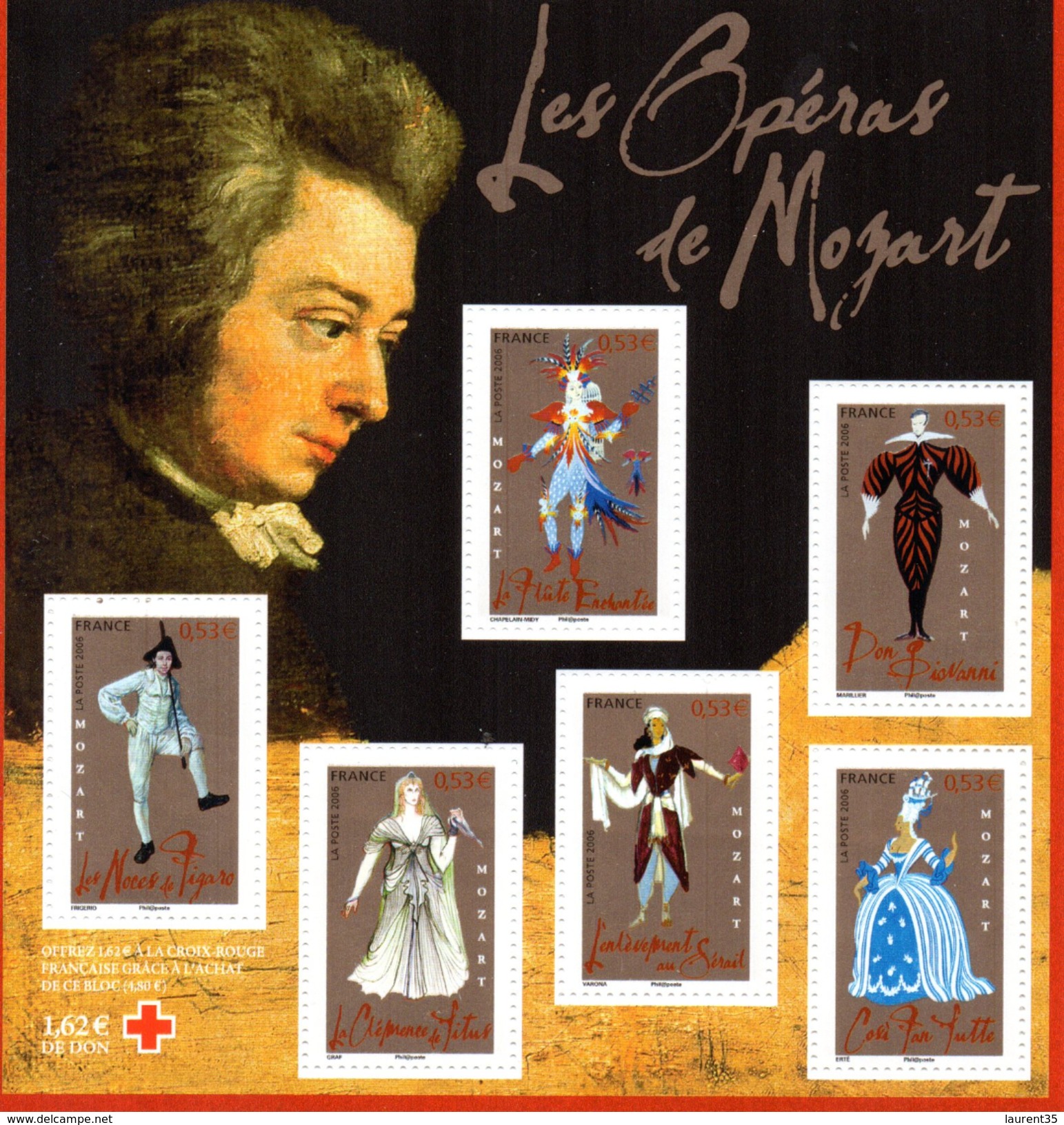 France.bloc No 98 De 2006.mozart.n**. - Neufs