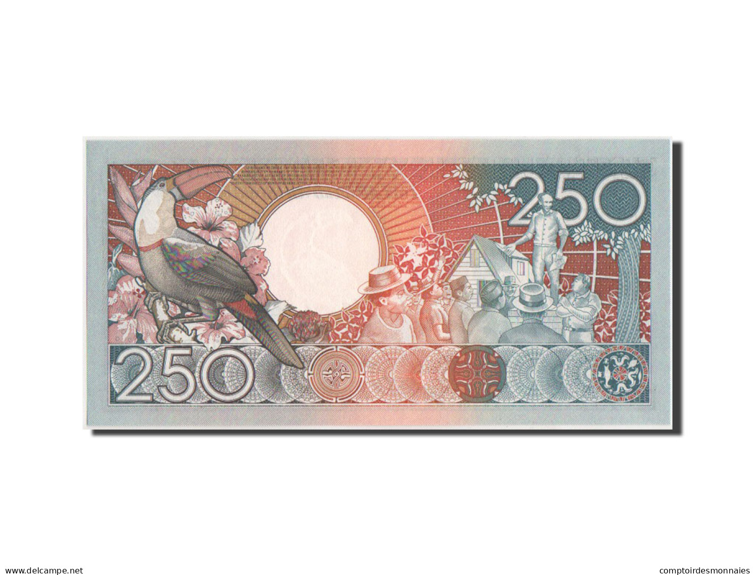 Billet, Surinam, 250 Gulden, 1988, 9.1.1988, KM:134, NEUF - Surinam