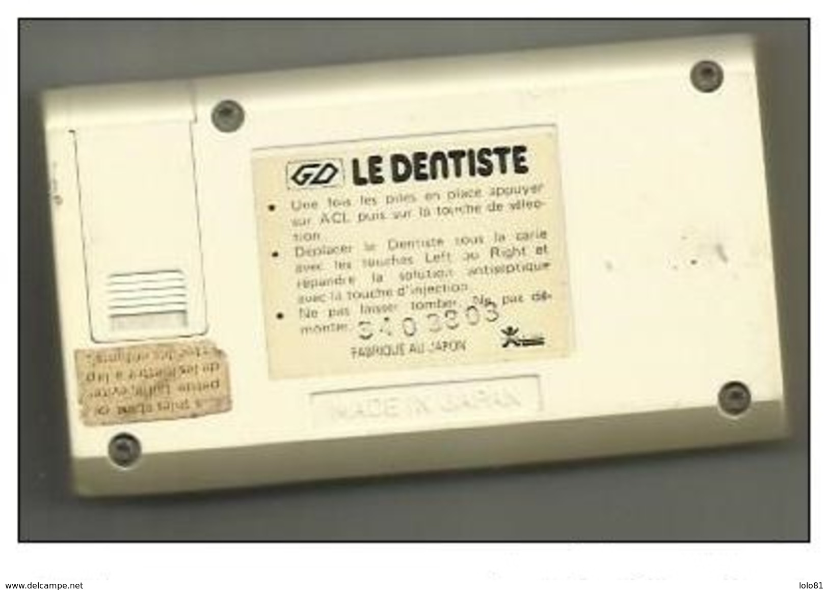 Jeu électronique "Dr DENTAL" De BANDAI ELECTRONICS - Otros & Sin Clasificación