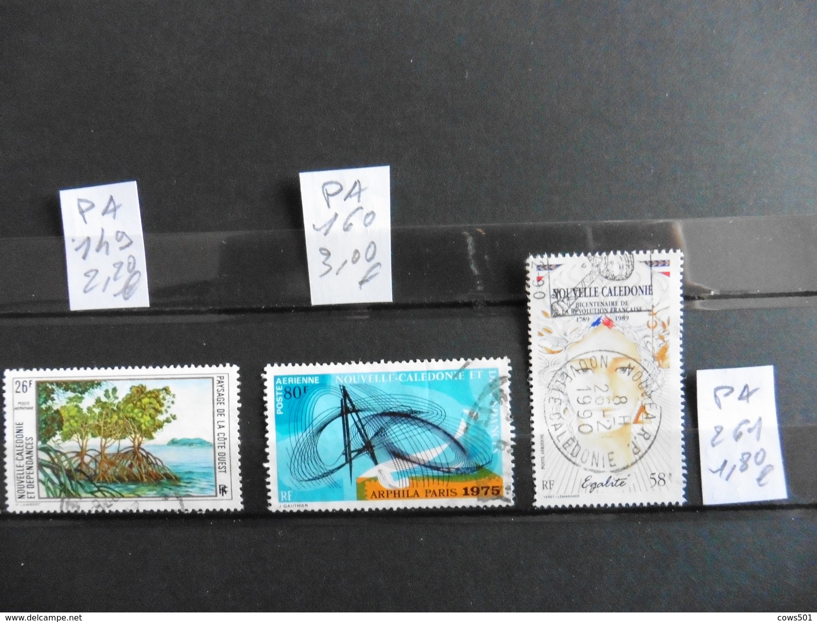 Nouvelle Calédonie : Poste Aérienne :3 Timbres Oblitérés - Colecciones & Series