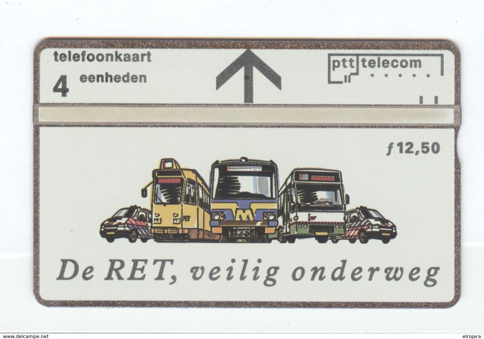 Unused Phonecard Of The Rotterdam Electric Tram With Puzzle On The Backside. - Cartes GSM, Prépayées Et Recharges