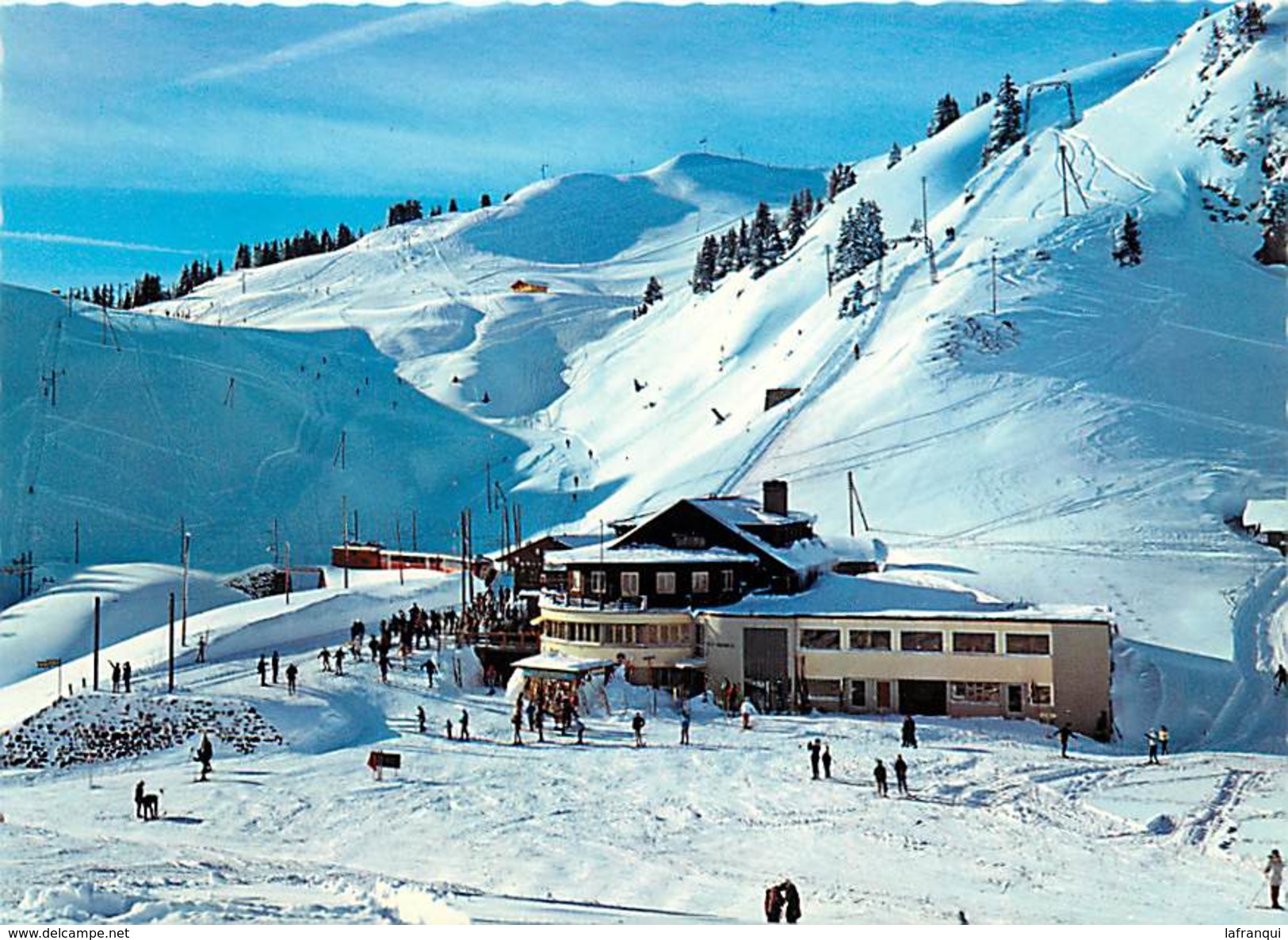 -cpsm -ref :T974- Suisse - Restaurant Du Col De Bretaye Sur Villars Chesieres   - Carte Bon Etat  - - Villars-les-Moines