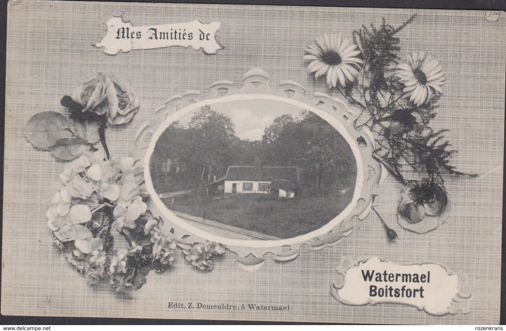 Mes Amities De Watermael-Boitsfort Watermaal Bosvoorde ZELDZAAM RARE CPA Oude Postkaart - Watermaal-Bosvoorde - Watermael-Boitsfort