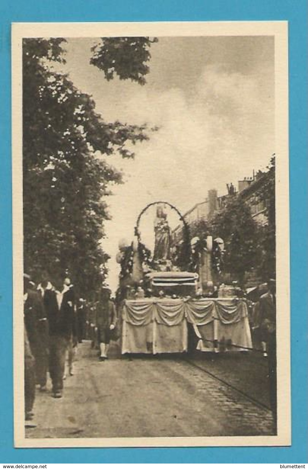 CPSM - N-D. De La Garde Fêtes Du Couronnement De 1931 Le Char De La "Bonne Mère" MARSEILLE 13 - Notre-Dame De La Garde, Aufzug Und Marienfigur