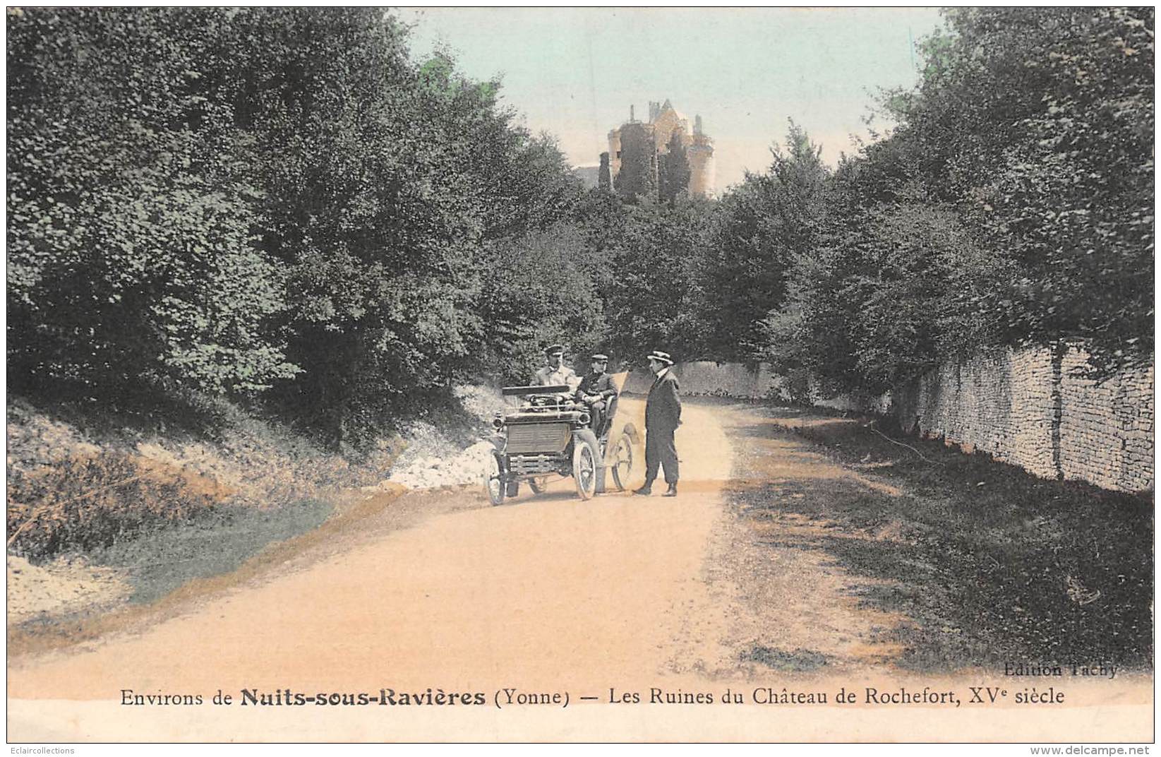 Nuits Sous Ravières      89     Ruine Du Château.  .Automobile.   (voir Scan) - Other & Unclassified