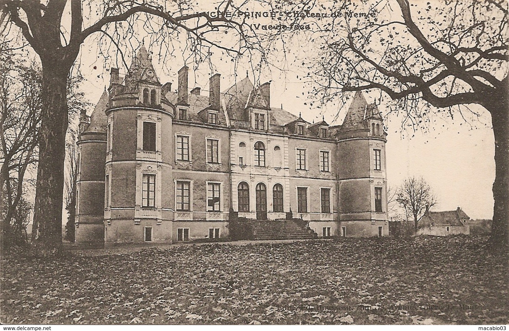 72  Sarthe  : Luche-Pringe  Château De Merve  Vue De Face   Réf 2644 - Luche Pringe