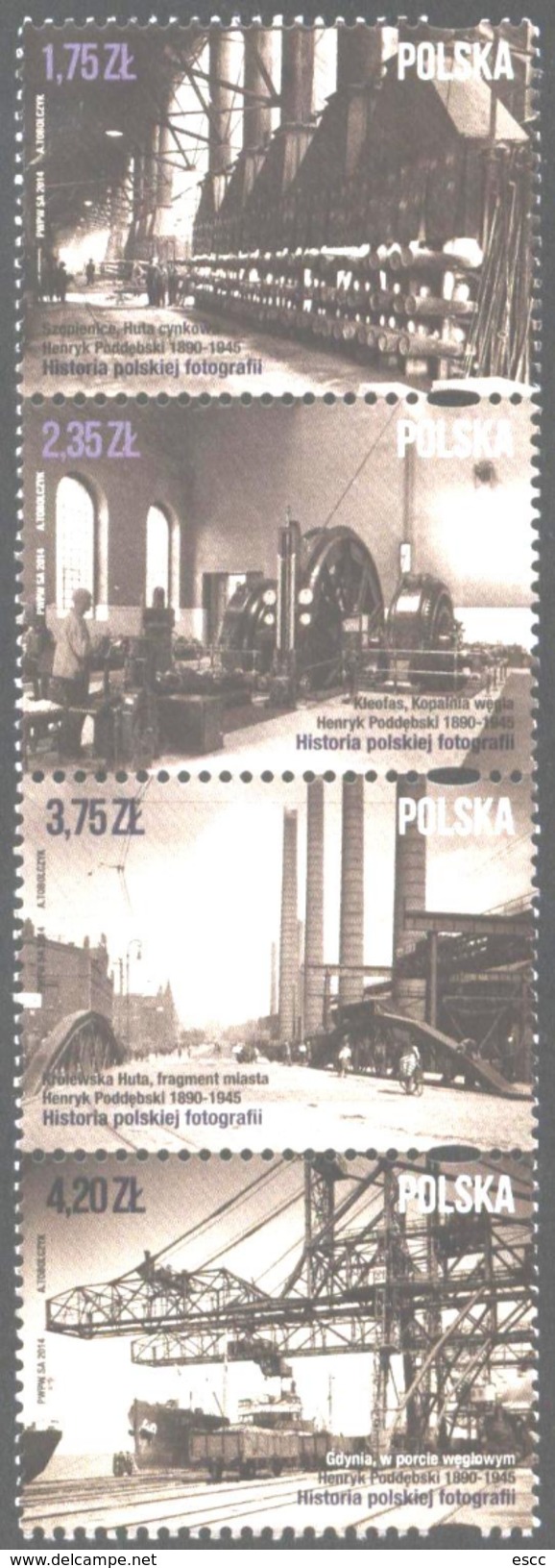 Mint Stamps  Photographs Industry 2014 From Poland - Nuovi