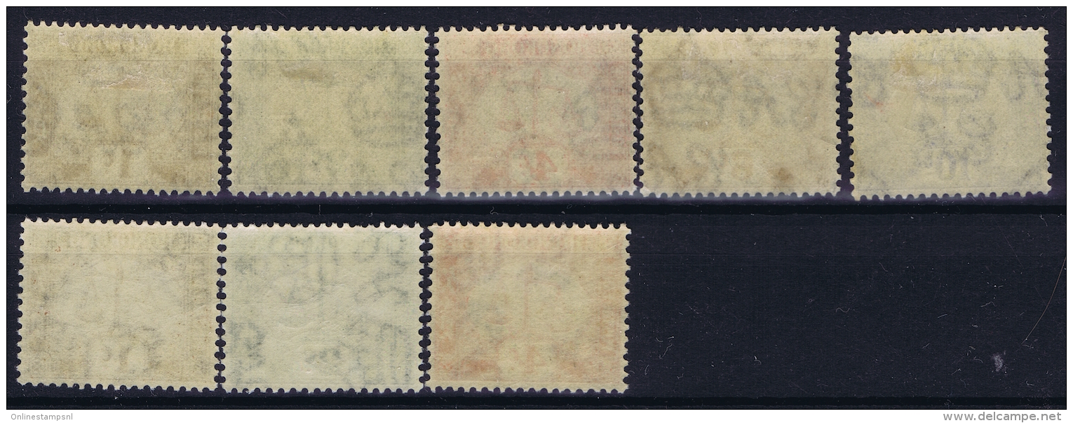 Hong Kong  1923 Postage Dues  D1 - D5 +  1  + 2 + 4 Cent Wm Sideways MH/* Falz/ Charniere - Strafport