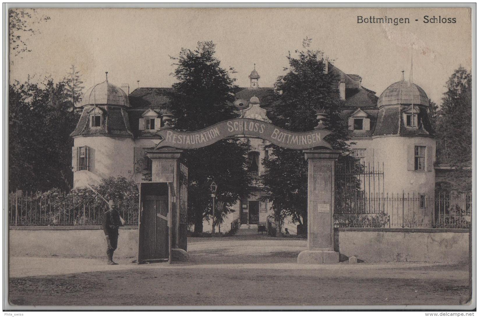 Restauration Schloss Bottmingen - Animee Armee Suisse - Photo: W. Frey No. 1044 - Bottmingen