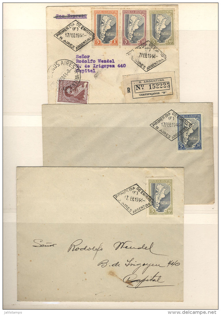 Old Collection Of First Day Covers, Including The Rare FDC Of The Postal Welfare And San Juan Issues, General... - Verzamelingen & Reeksen