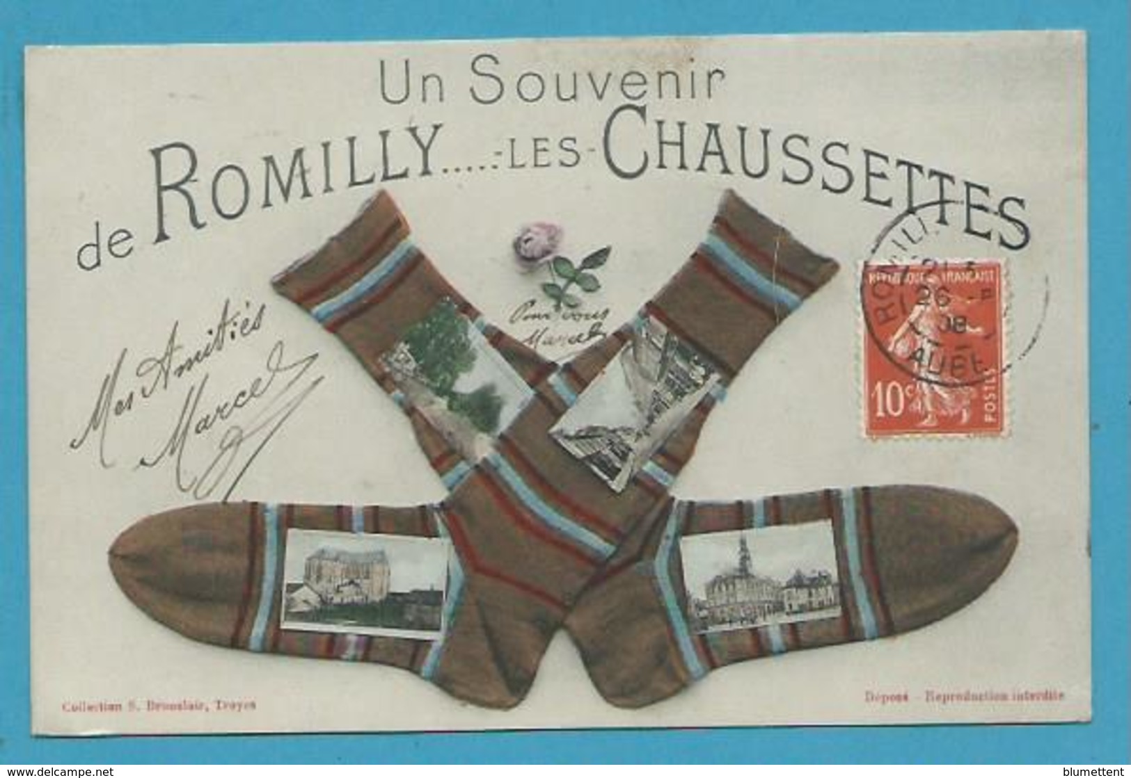 CPA Multivues Souvenir De ROMILLY LES CHAUSSETTES 10 - Romilly-sur-Seine