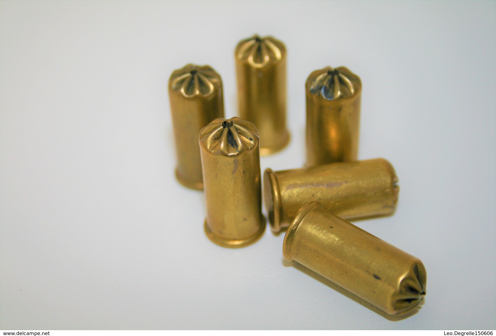 Militaria - BRITISH BULLDOG BULLETS (6pc) CAL .380 LONG BLANC - Original - Sammlerwaffen