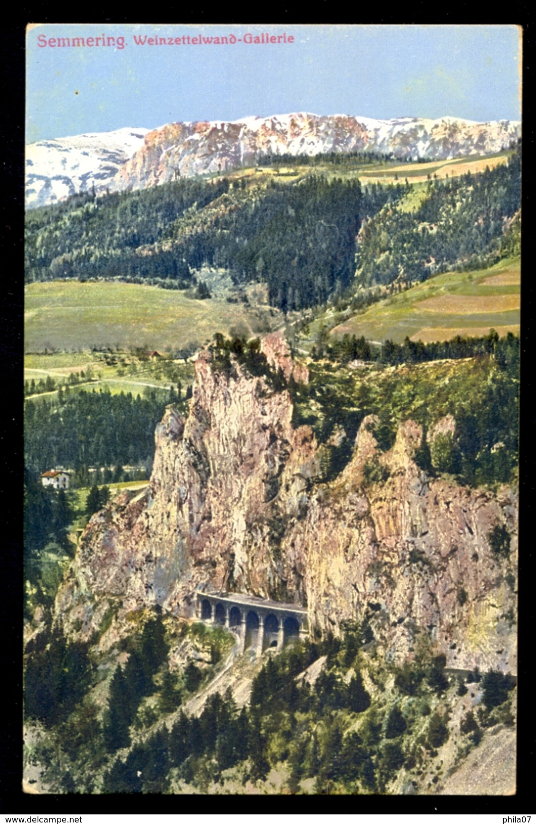 Semmering Weinzettelwand-Gallerie / Postcard Not Circulated - Semmering