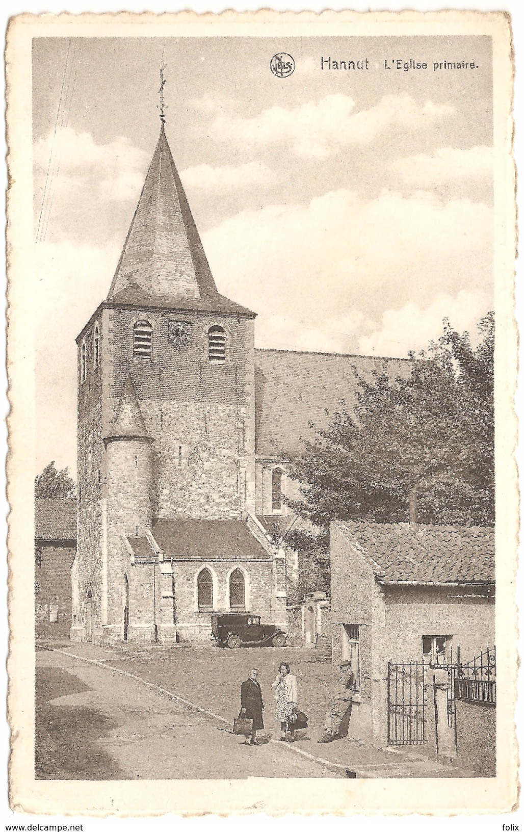 Hannut - L'eglise Primaire - Animée - Oldtimer - Hannut