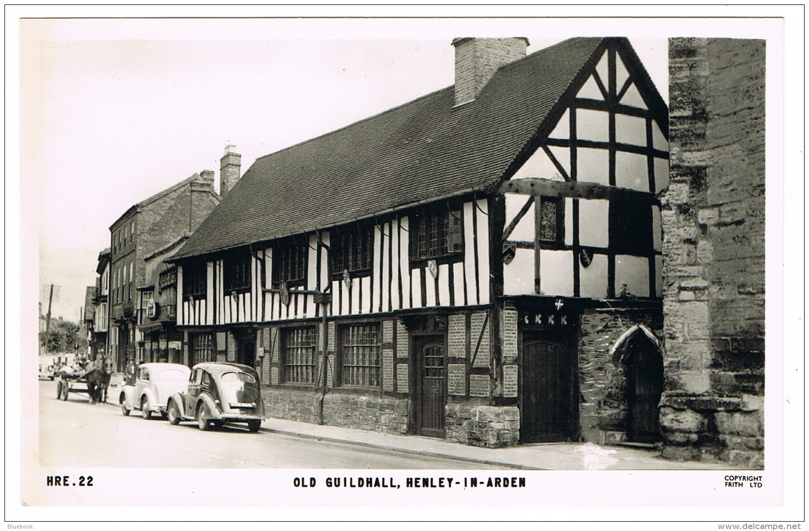 RB 1142 -  Real Photo Postcard - Cars Outside Henley-in-Arden Guildhall - Solihull Warwickshire - Other & Unclassified