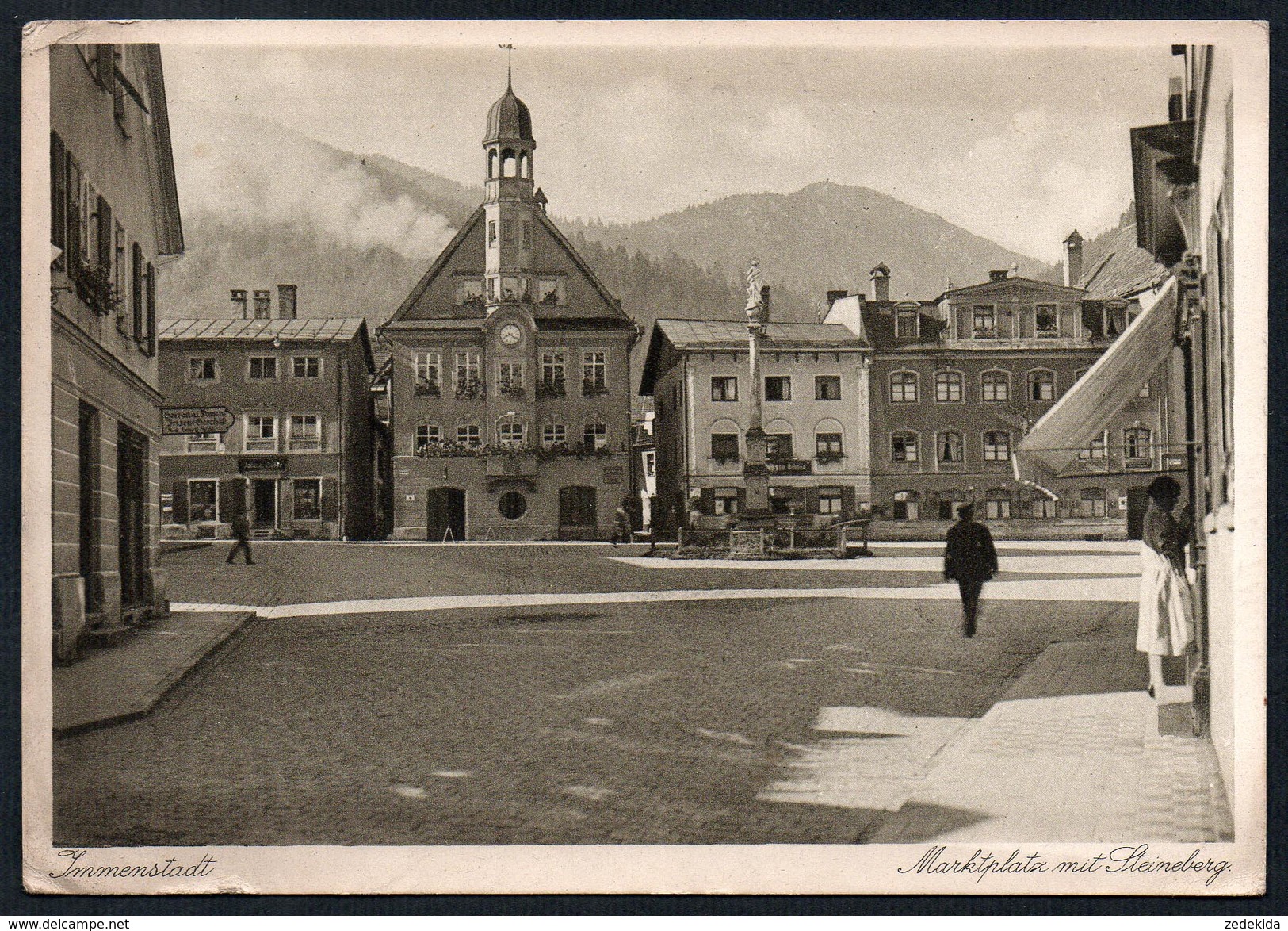 9759 - Alte Ansichtskarte - Immenstadt - Marktplatz - Gel 1931 - Kössel - Immenstadt