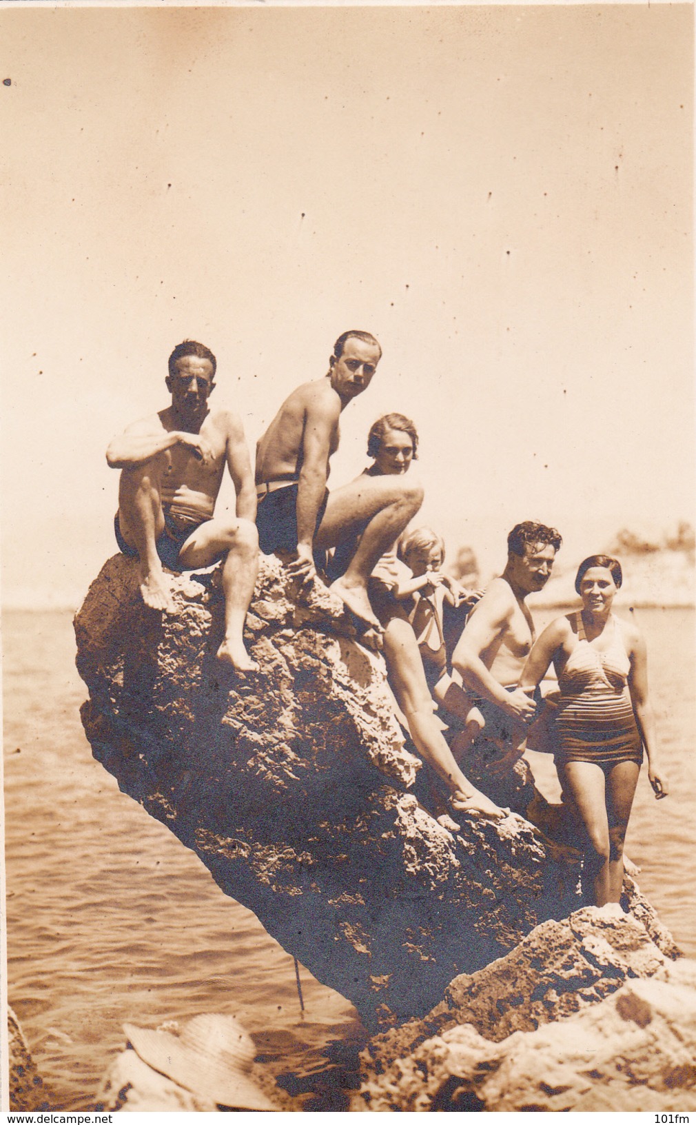 CROATIA - DALMATIA 1937_People On The Beach_Menschen Am Strand_original Photo - Photographs