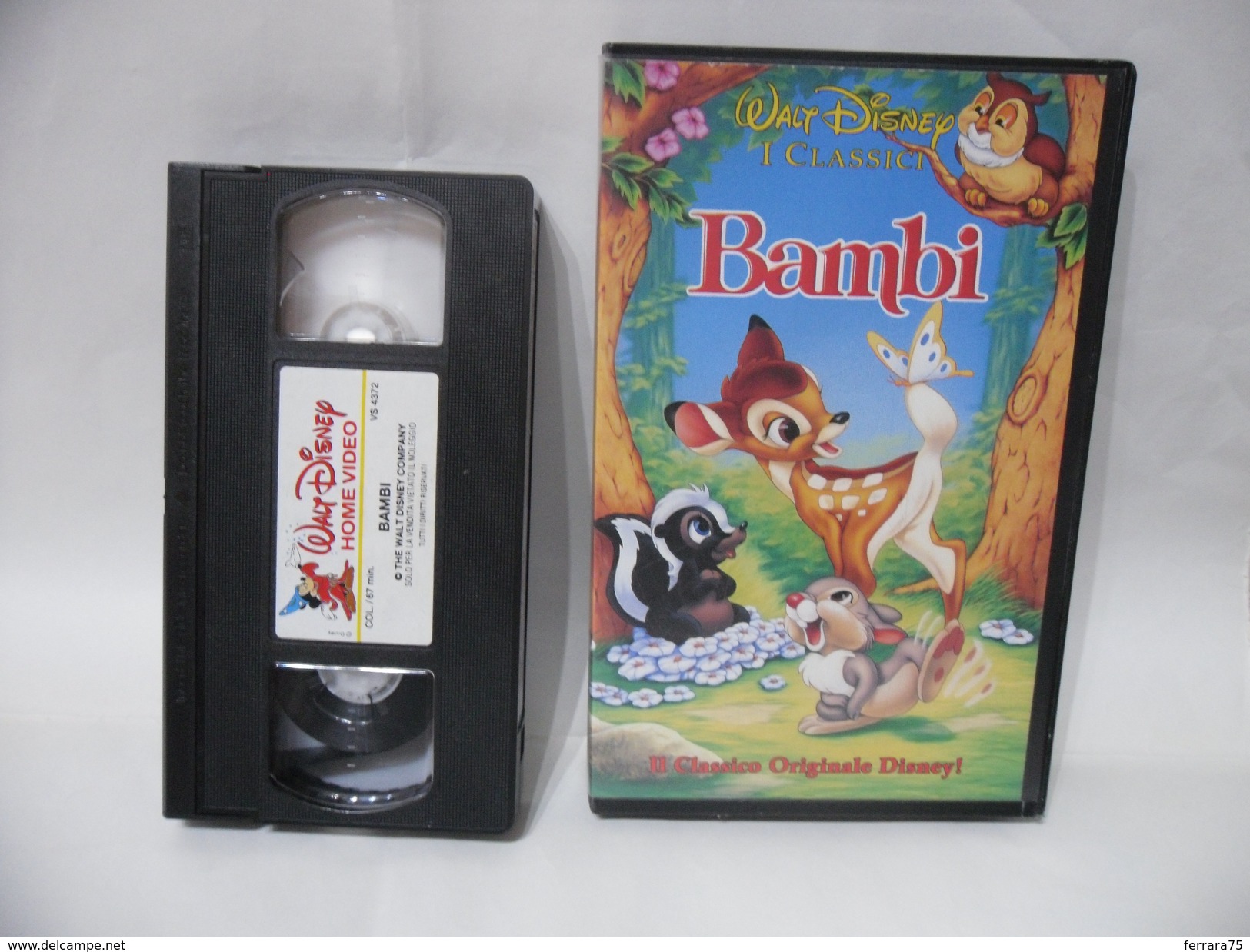 VHS WALT DISNEY I CALSSICI BAMBI. - Cartoons