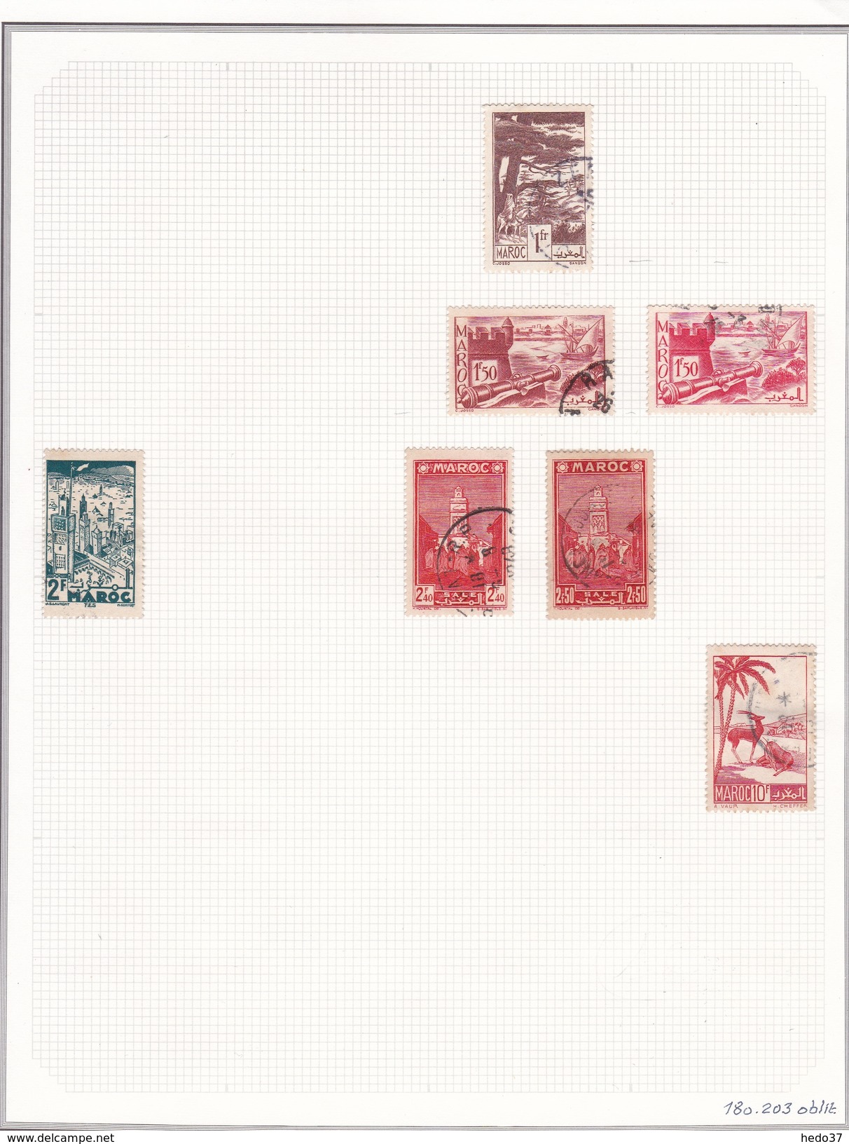 Maroc - Collection Vendue Page Par Page - Timbres Oblitérés / Neufs *(avec Charnière) -Qualité B/TB - Usados