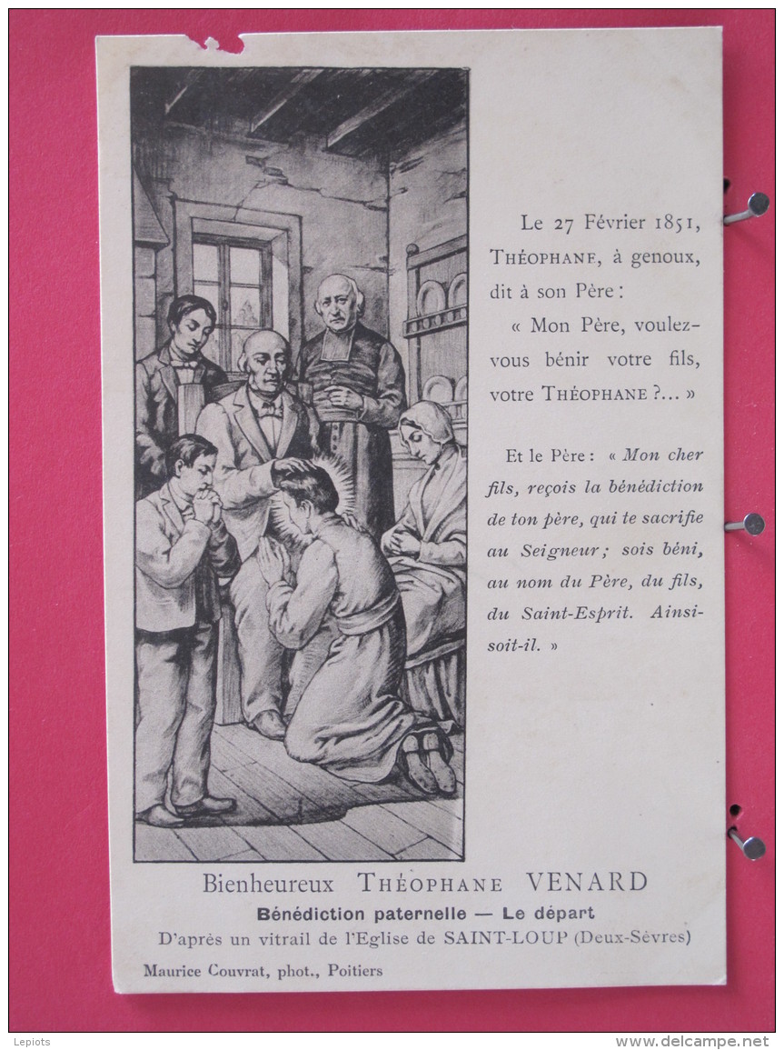 79 - St Loup - D'après Vitrail De L'église - Bienheureux Théophane Venard - Bénédiction Paternelle - Scans Recto-verso - Saint Loup Lamaire