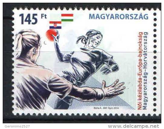 HUNGARY 2014 SPORT European Cup Of HANDBALL - Fine Set MNH - Neufs