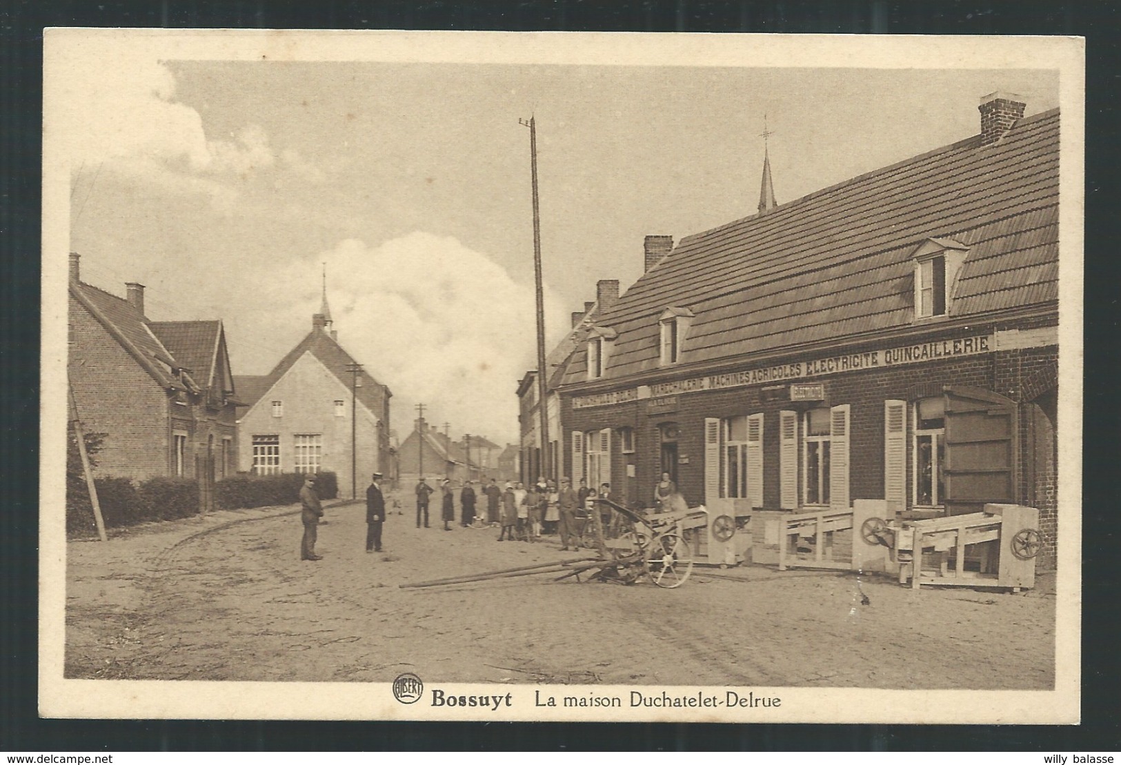 +++ CPA - BOSSUIT - BOSSUYT - La Maison Duchatelet - Delrue - Maréchalerie - Machines Agricoles  // - Avelgem