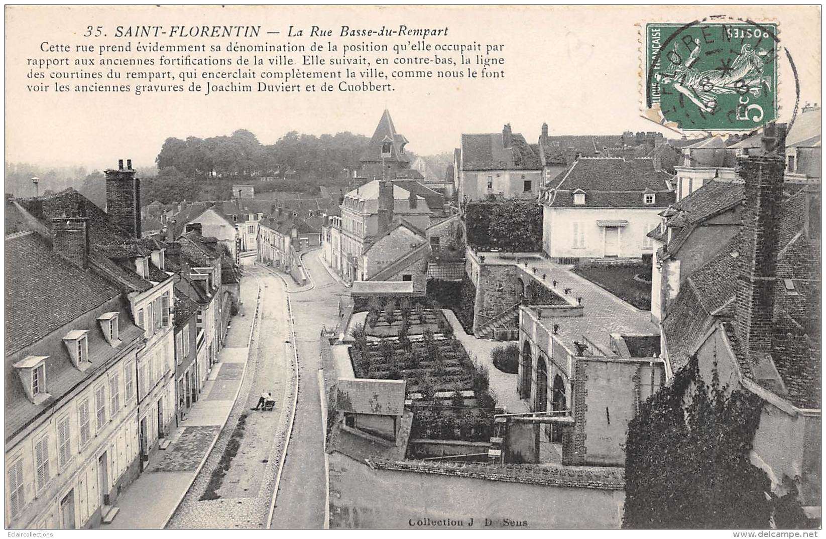 Saint Florentin       89  -    La Rue Basse Du Rempart             (voir Scan) - Saint Florentin