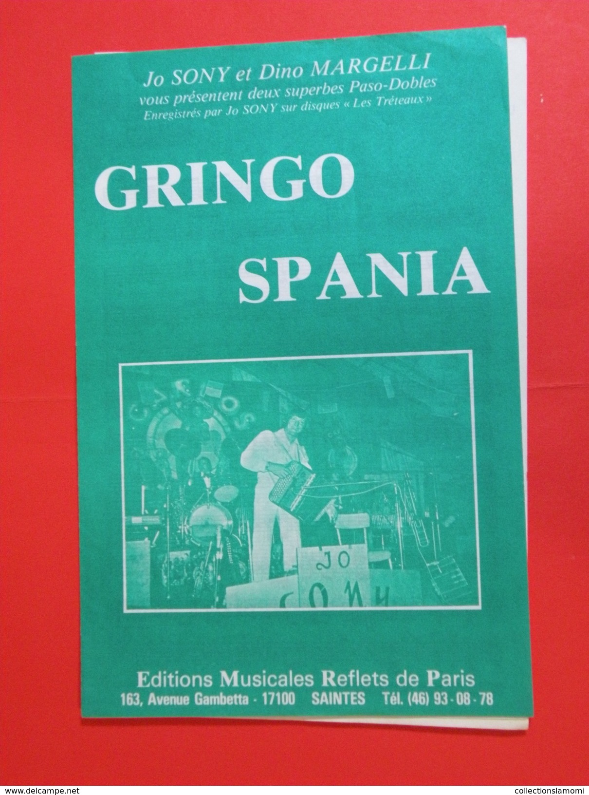 Gringo  Spania (Musique Dino Margelli)Partition - Folk Music