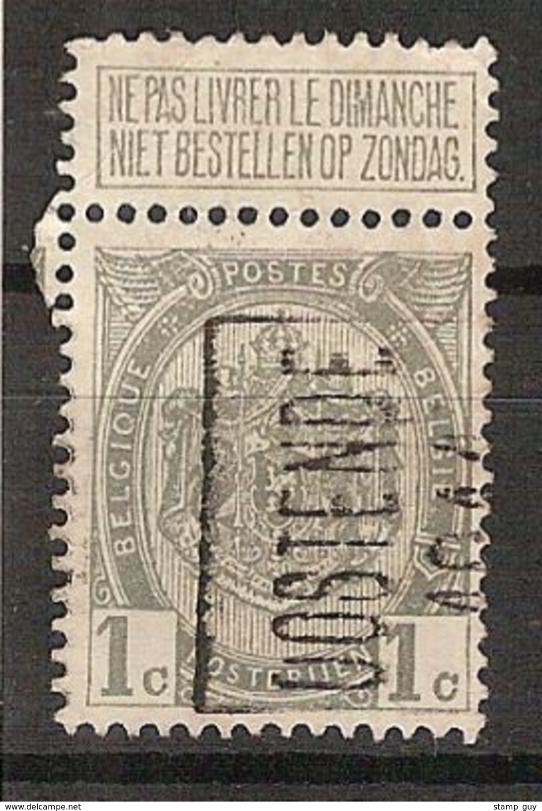 Zegel Nr. 81 Voorafgestempeld / Preo Nr. 1645    OOSTENDE 1911 ; Staat Zie Scan ! Inzet 10 &euro; ! - Rolstempels 1910-19