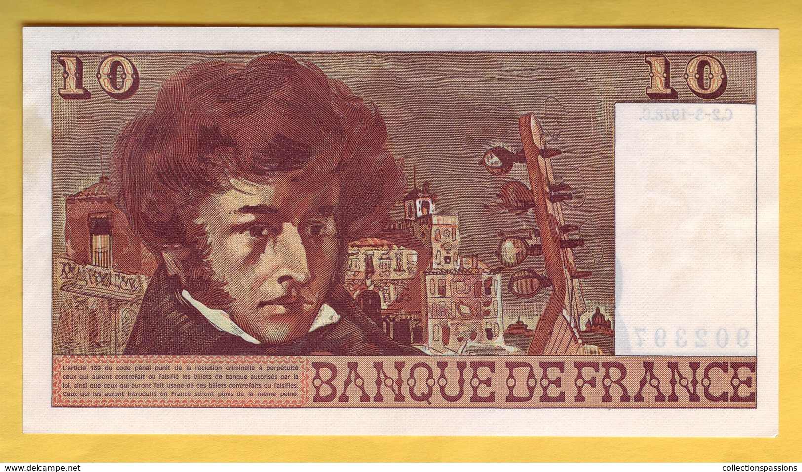 BILLET FRANCAIS - 10 Francs Berlioz 2-3-1978 SUP - 10 F 1972-1978 ''Berlioz''