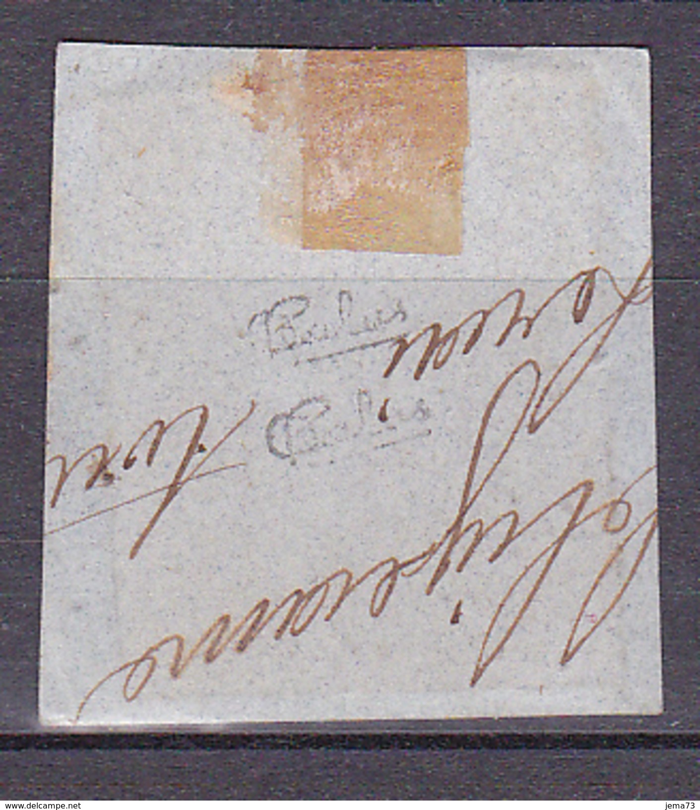 N° 9 Prince Président Louis Napoléon 1852:  10c Jaune Bistre Oblitération étoile Signé Calves Faire Offre - 1852 Luigi-Napoleone