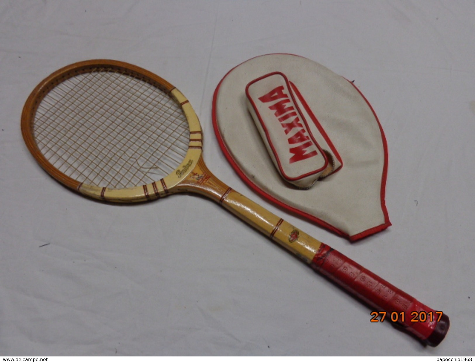 MAXIMA AUDAX RACCHETTA DA TENNIS VINTAGE EPOCA RAQUETTE RACKET - Habillement, Souvenirs & Autres