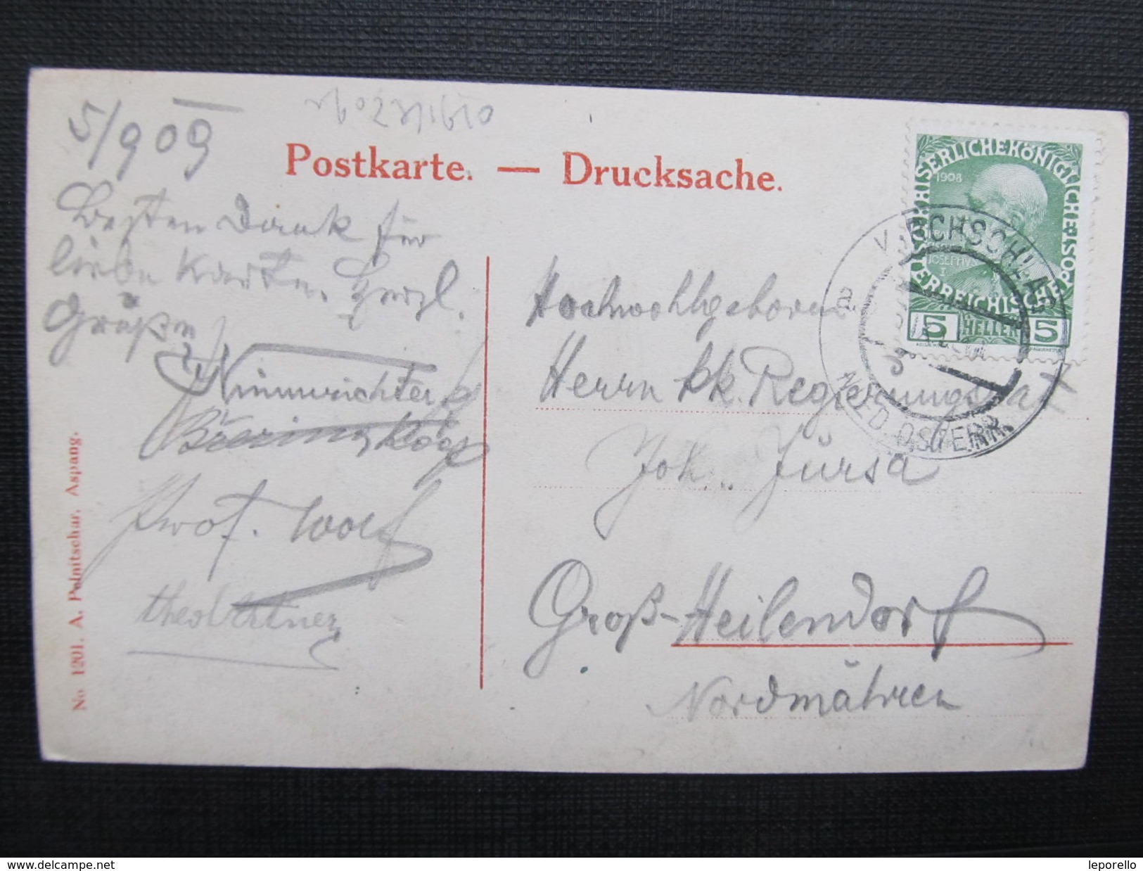 AK KIRCHSCHLAG Im Buckl. Welt 1909 ///  D*22099 - Wechsel