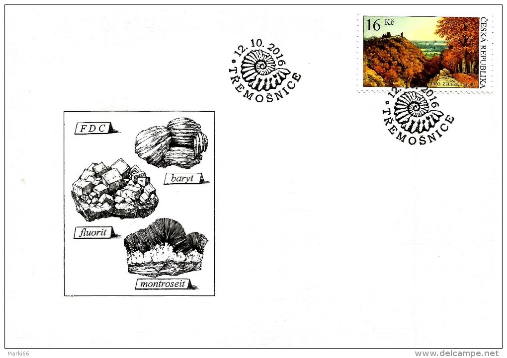 Czech Republic - 2016 - Zelezne Hory (Iron Mountains) Protected Landscape Area - FDC (first Day Cover) - FDC