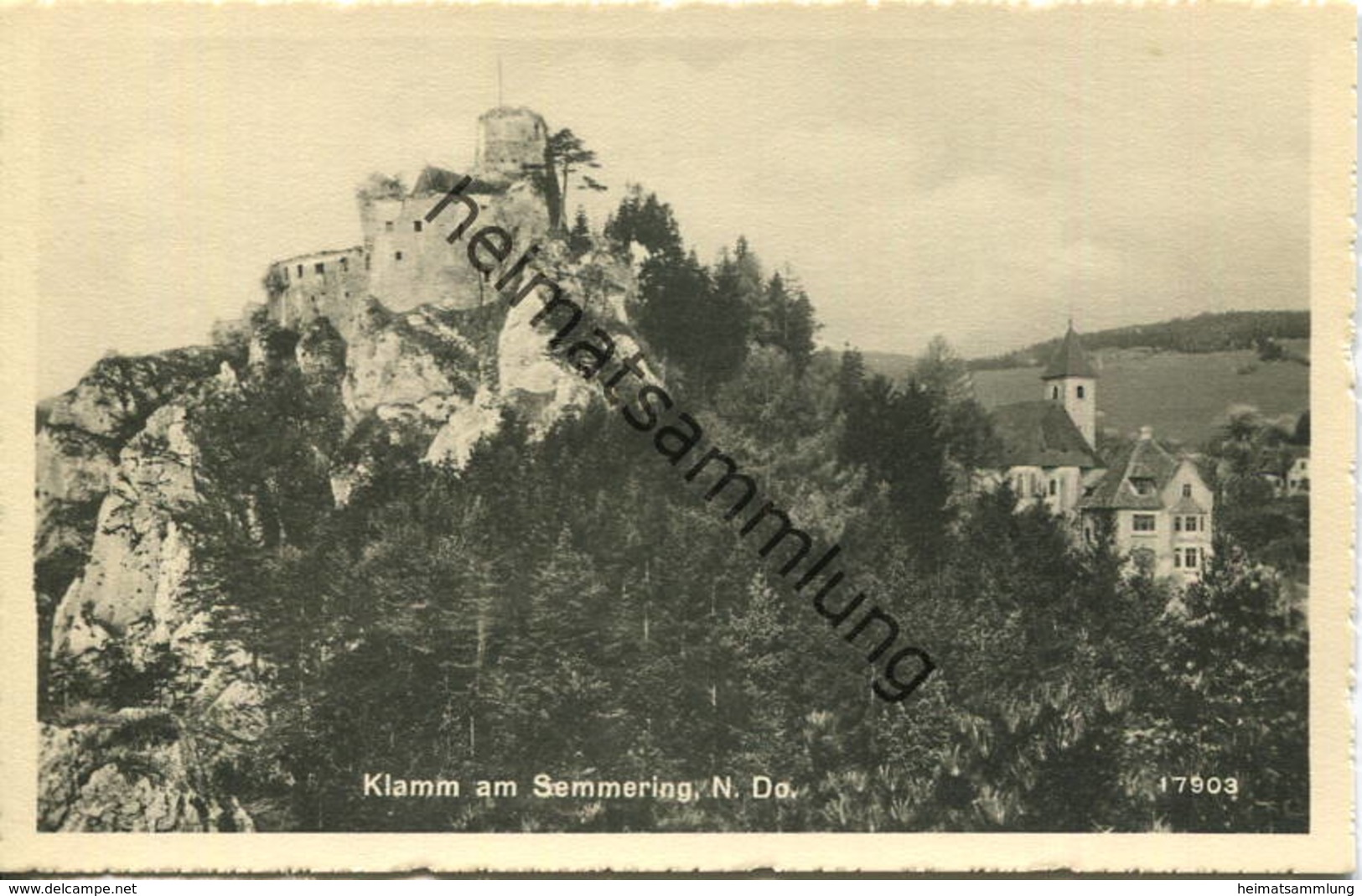 Klamm Am Semmering - Foto-AK - Verlag P. Ledermann Wien 1942 - Semmering