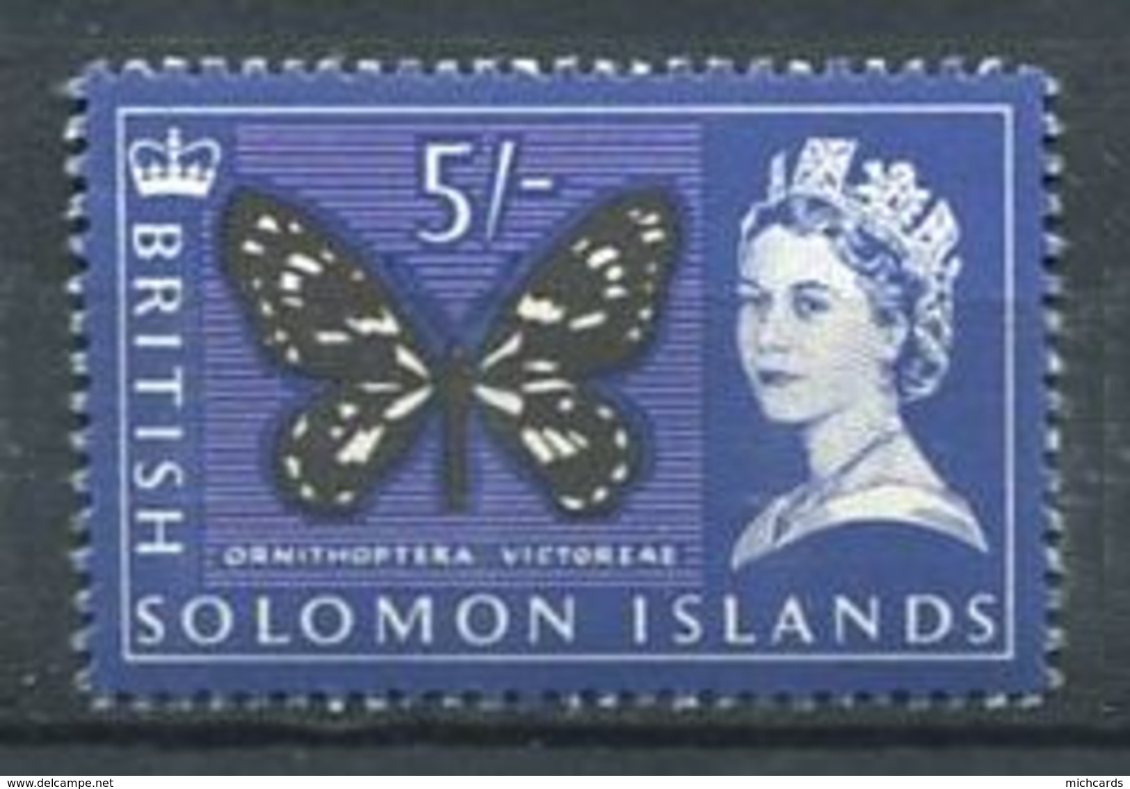 190 SALOMON 1965 - Yvert 122 - Papillon - Neuf ** (MNH) Sans Trace De Charnière - Iles Salomon (...-1978)