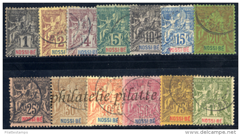 -Nossi-bé 27/39 Obl - Unused Stamps