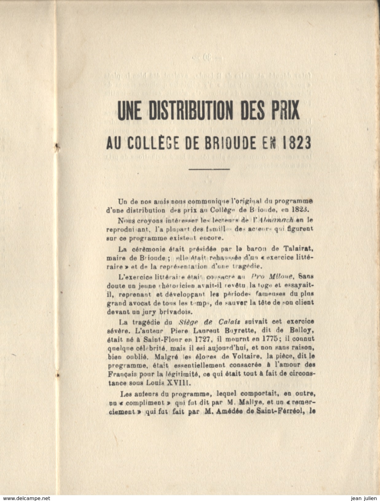 43  -  BRIOUDE  - ALMANACH  -  Brioude Et Son Arrondissement - 1944 - 25ème Année - 8 Scans - Auvergne