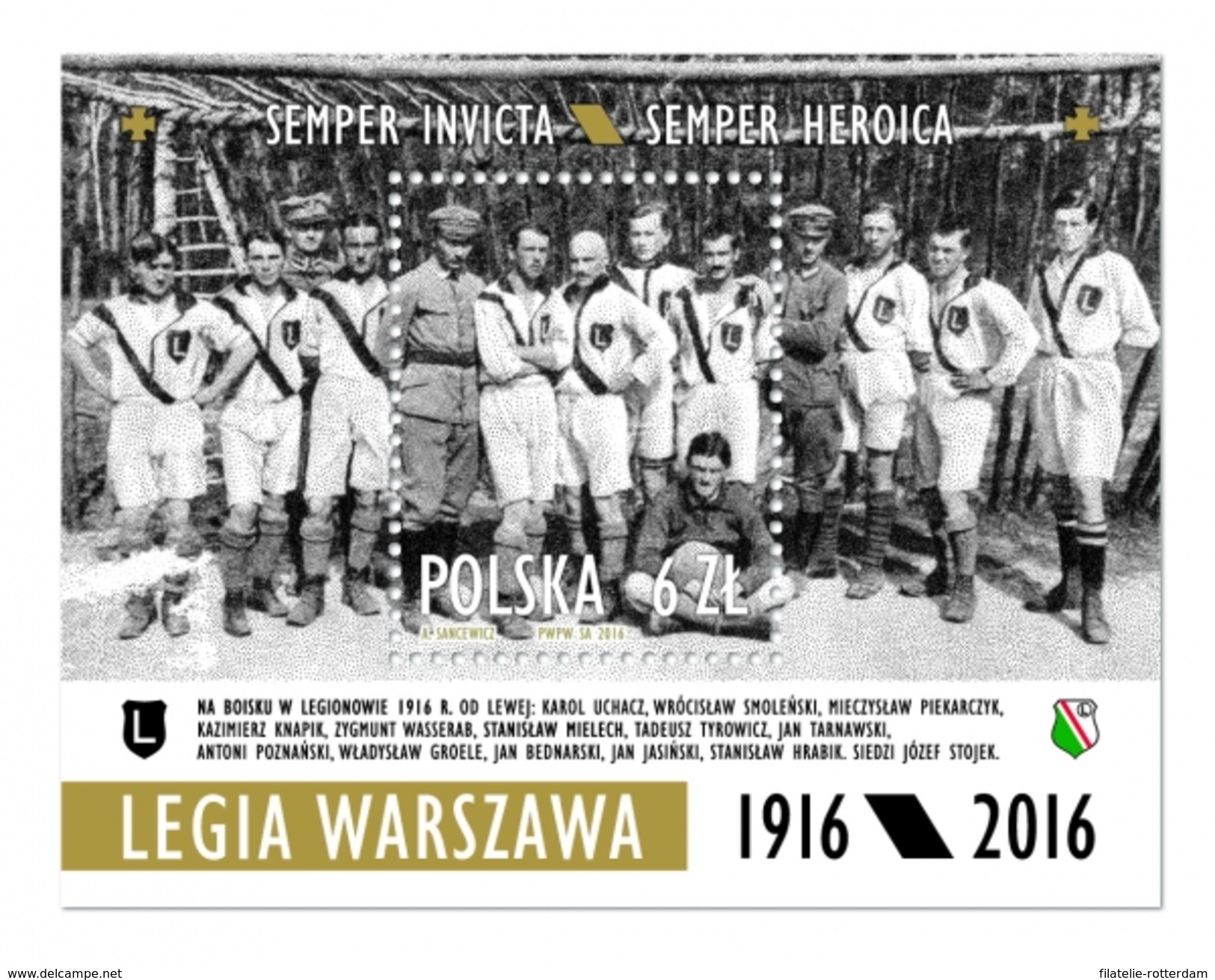 Polen / Poland - Postfris / MNH - Sheet Legia Warschau 2016 - Nuovi