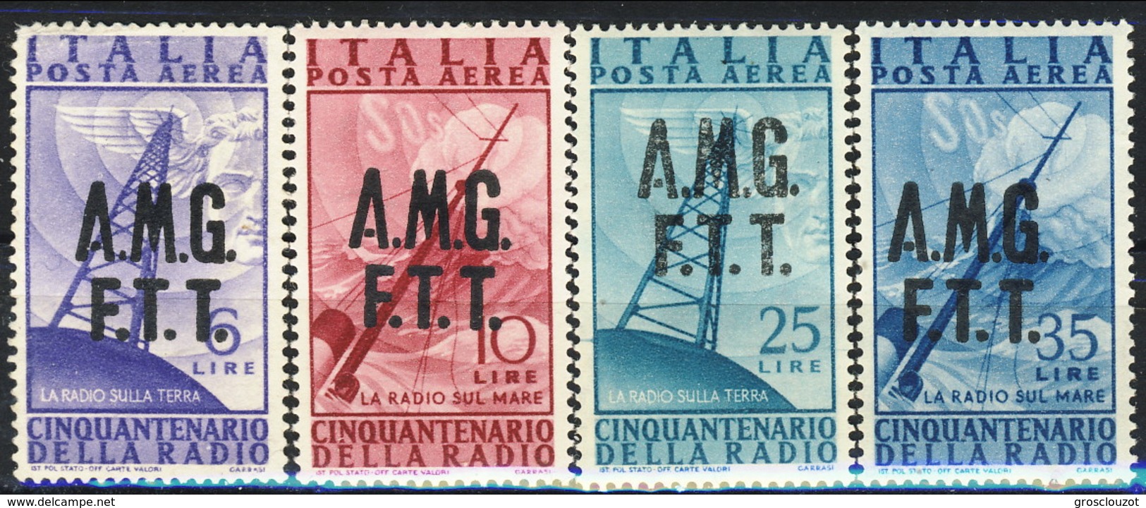 Trieste Zona A Posta Aerea 1947 N. 7-8 E N. 10-11 MNH &euro; 14 - Poste Aérienne