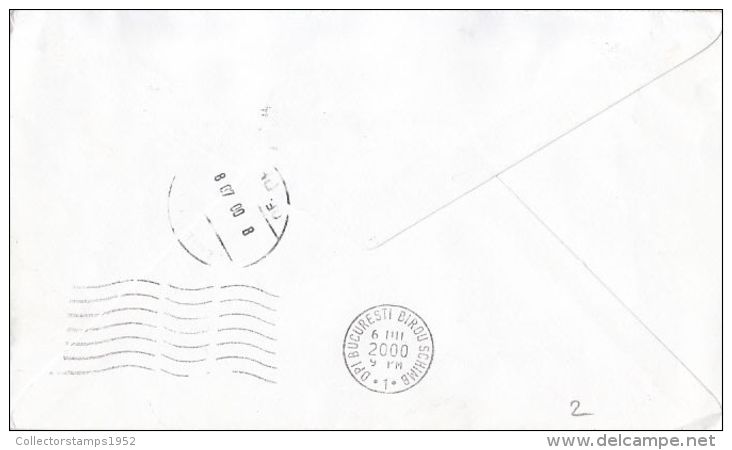 55288- HONG KONG CITY SKYLINE, STAMP ON COVER, 2000, HONG KONG - Lettres & Documents
